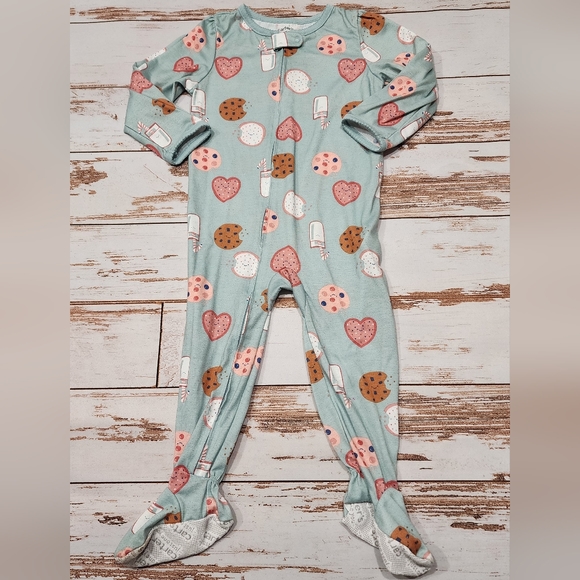 Carter's Pajamas 32 Carters Milk Cookies One Piece Footed Sleeper